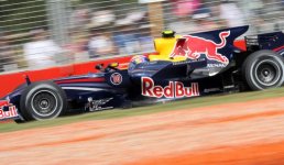 Mark Webber in the car that started the anvil wing craze, Australia 2008.